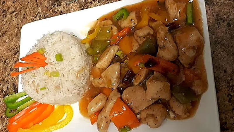 fried rice with chicken manchurian