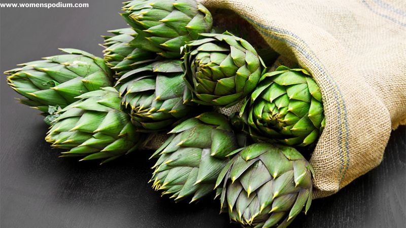 Artichokes fiber rich foods