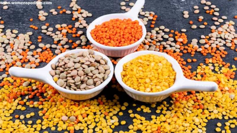 Lentils are edible seeds rich in fiber