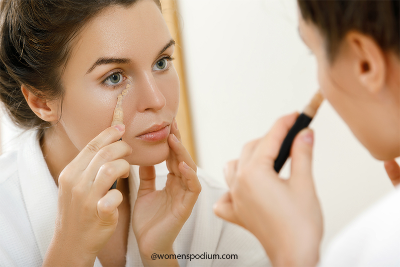 Color Correction Before Foundation - concealer hacks