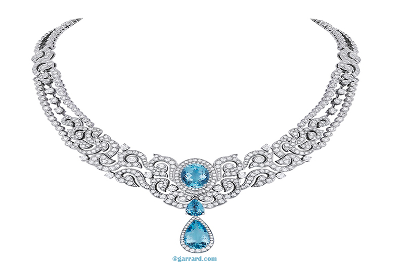 Bib Necklace – Aquamarine Snapdragon