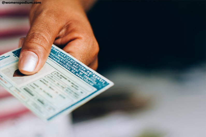 Identity cards or Driving license
