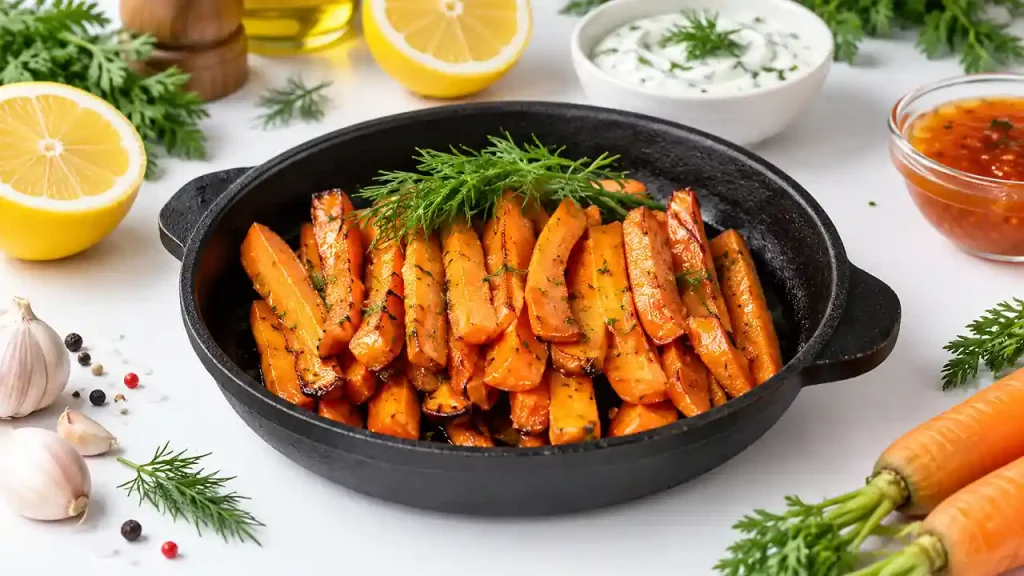 Cooked sliced carrots as a vitamin-A-rich foods