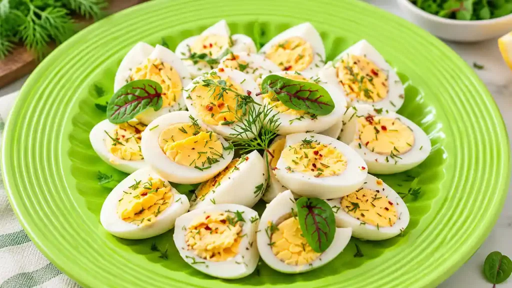 Hard-boiled eggs as a vitamin a food source