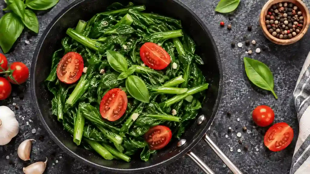 Spinach (cooked vs. raw) vitamin A-rich foods