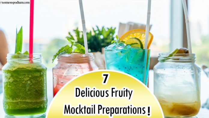 7 Delicious Fruity Mocktail Preparations! 7 Delicious Fruity Mocktail Preparations!