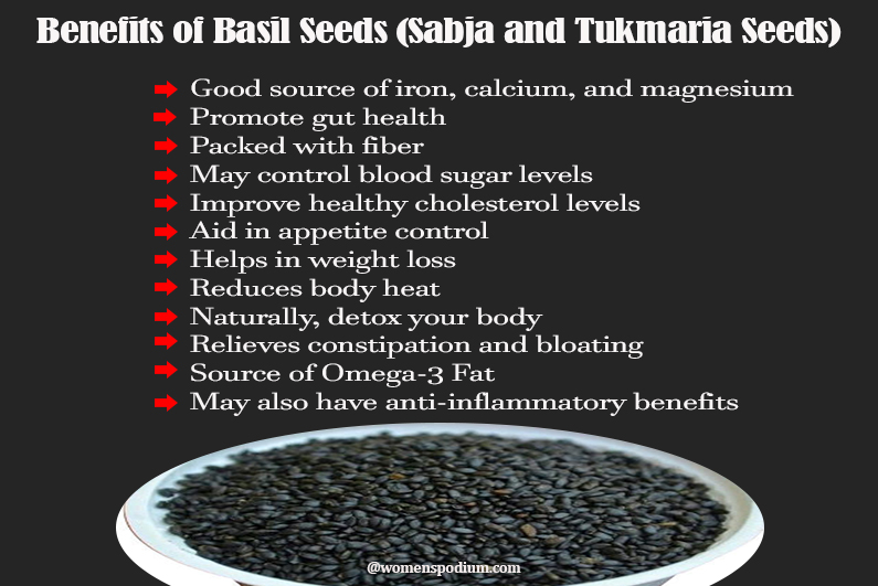 Benefits of Sabja Seeds