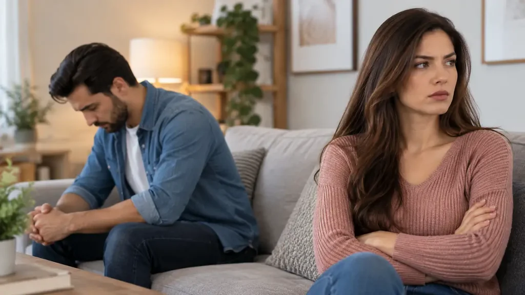 Feeling less connected to partner
