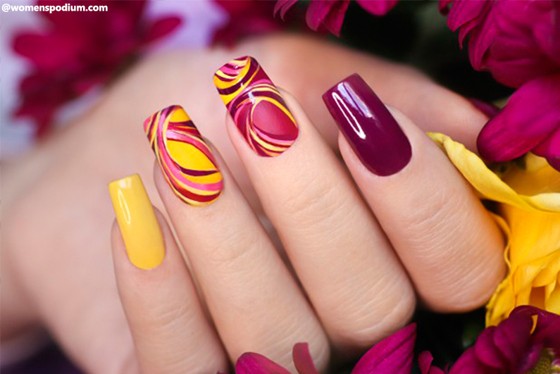 Water Marble Nail