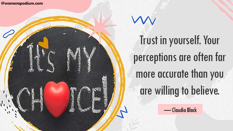 Trust in yourself