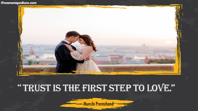 Trust is first step to love