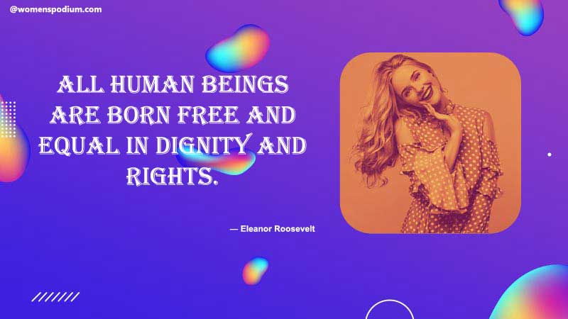 Humans born free