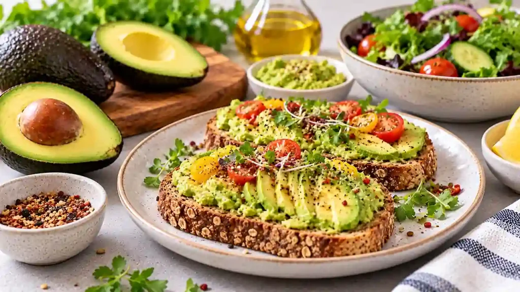 Nutrient-rich avocado serving as filling foods to lose weight
