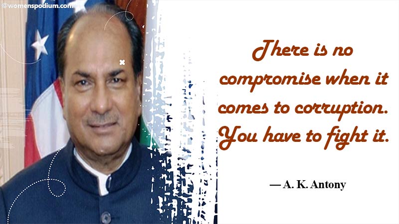 No compromise for corruption