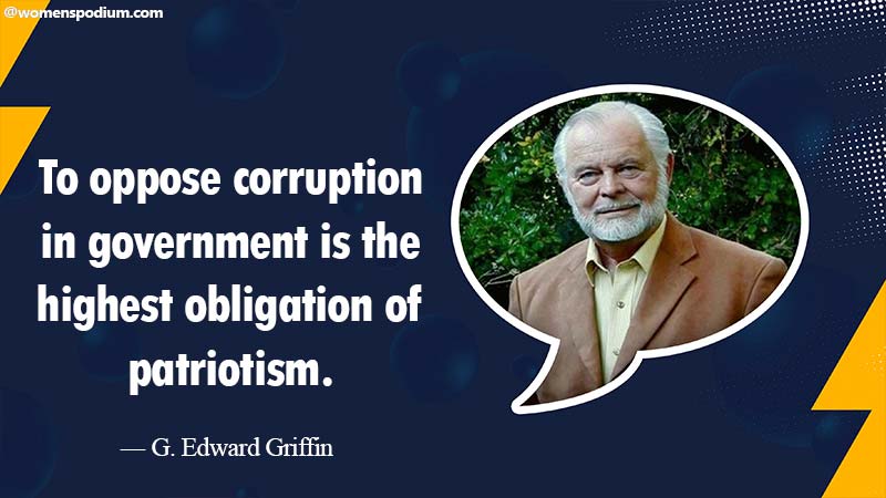 Oppose corruption