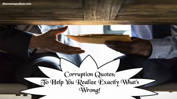 Quotes Quotes on corruption