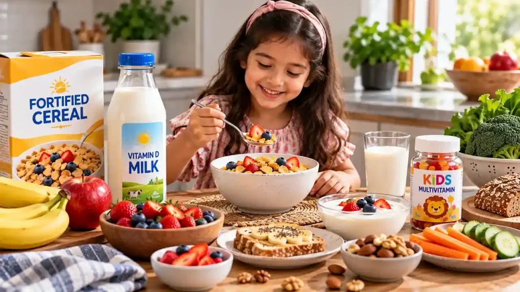 Fortified and enriched foods for kids