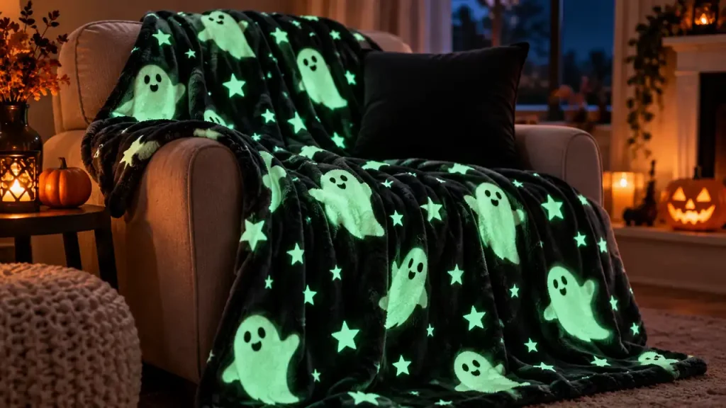 Glow-in-the-dark ghosts and stars