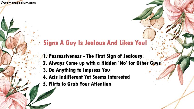 Signs A Guy Is Jealous And Likes You!