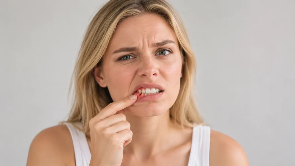 Vitamin C deficiency: bleeding gums and easy bruising