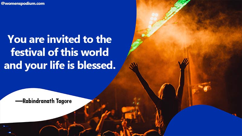 Quotes on festivals