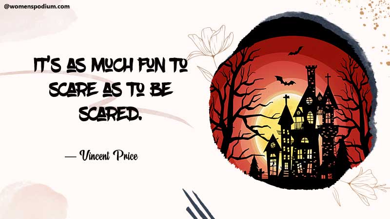 Its fun to be scared