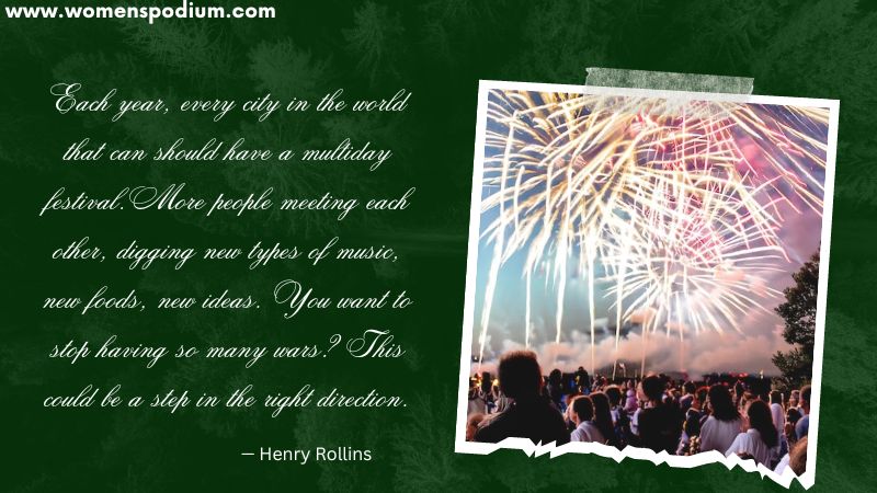 multiday festivals - quotes on festivals