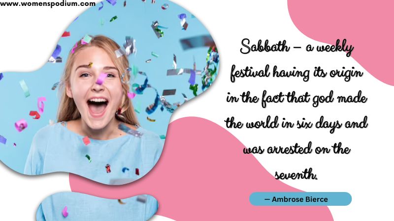 sabbath - quotes on festivals