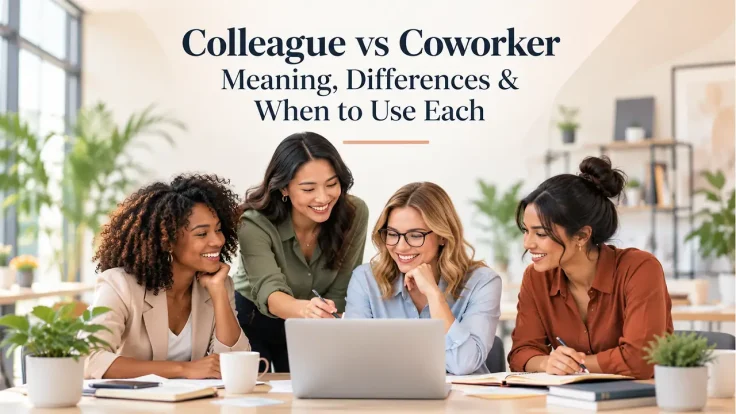 Meaning and differences of colleague vs coworker