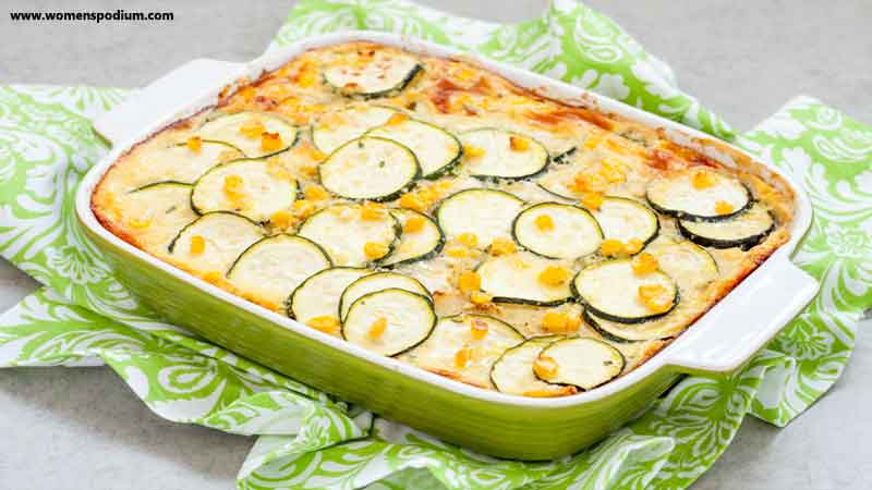 Zucchini, Squash, and Corn Casserole