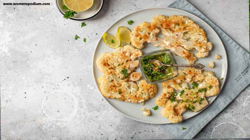 Lemon Roasted Parmesan Cauliflower