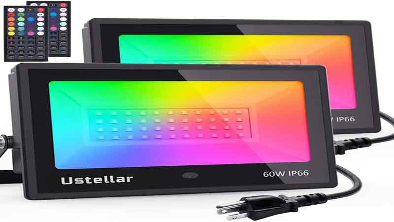 Ustellar - Outdoor Color Changing LED Flood Lights