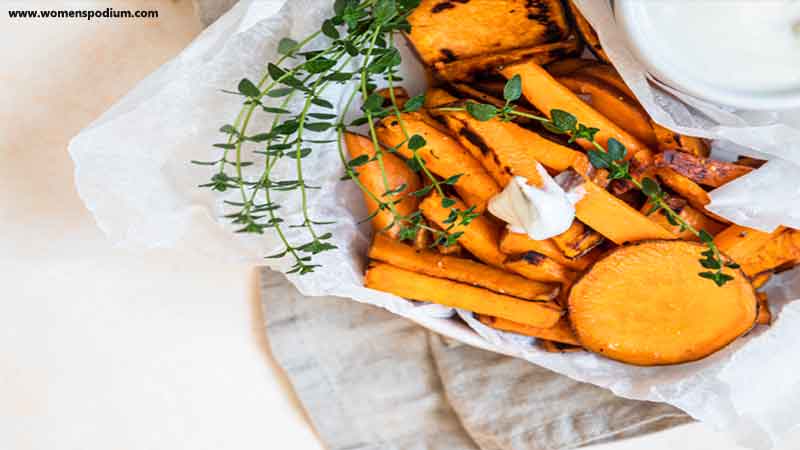 spicy sweet potatos - spicy healthy snacks