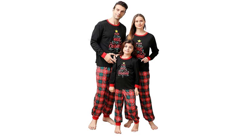 X-Mas Letter Printed Loungewear Sleepwear