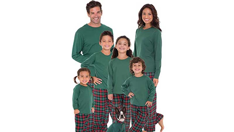 Classic Matching Family Plaid Pajamas 