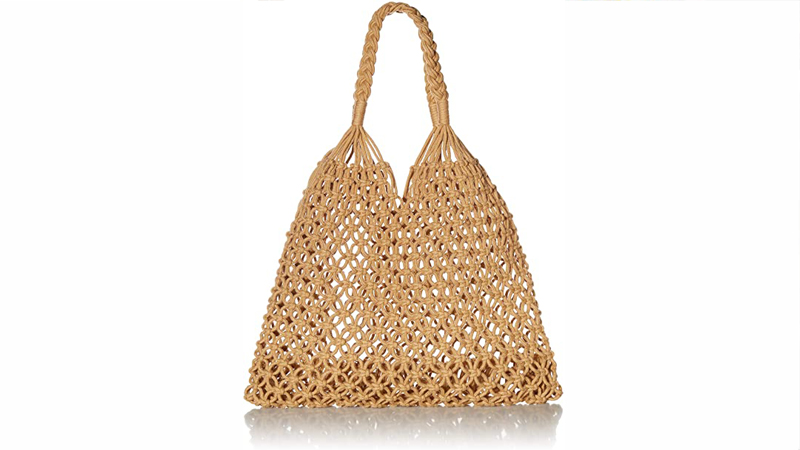 Straw fishing shoulder bag