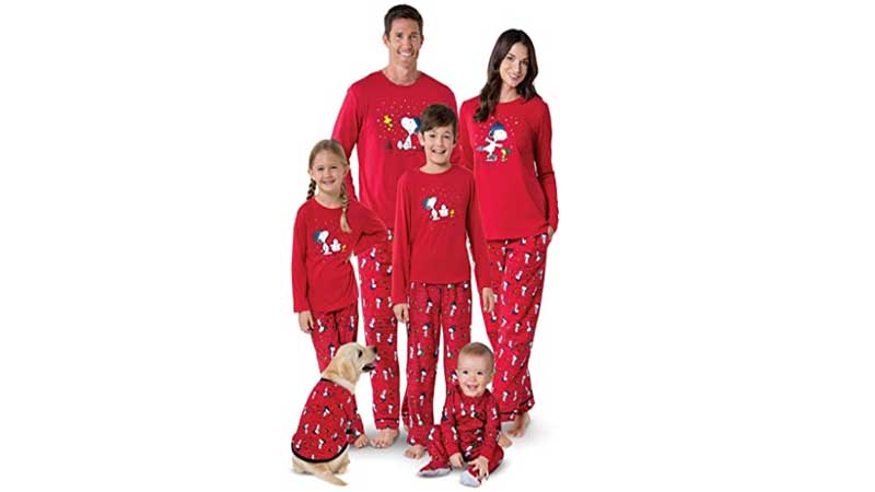 Red Snoopy Family Pajamas Matching Sets - Christmas pajamas