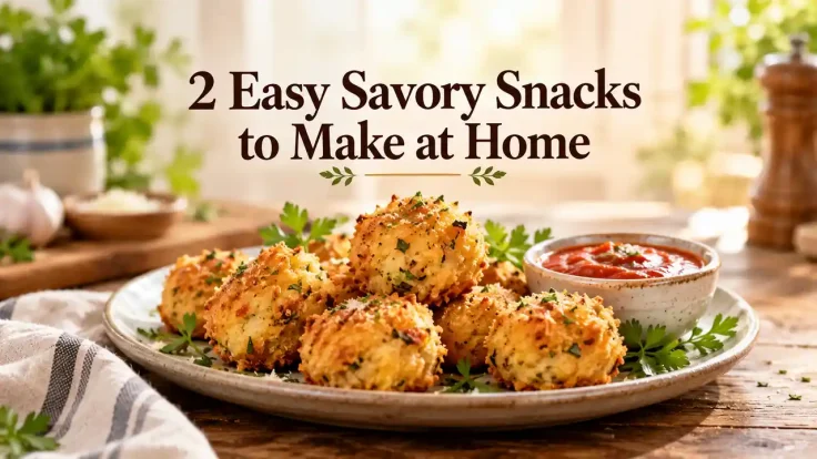 2 easy savory snacks