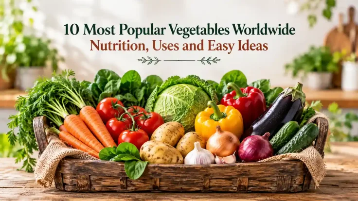 10 most popular vegetables worldwide