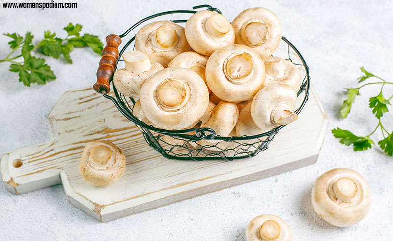 button mushrooms - boost your immunity