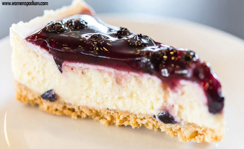 Blueberry Air Fryer Cheesecake