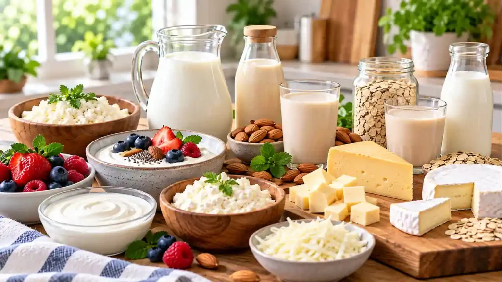 Dairy or fortified alternatives: a healthy eating plan for women