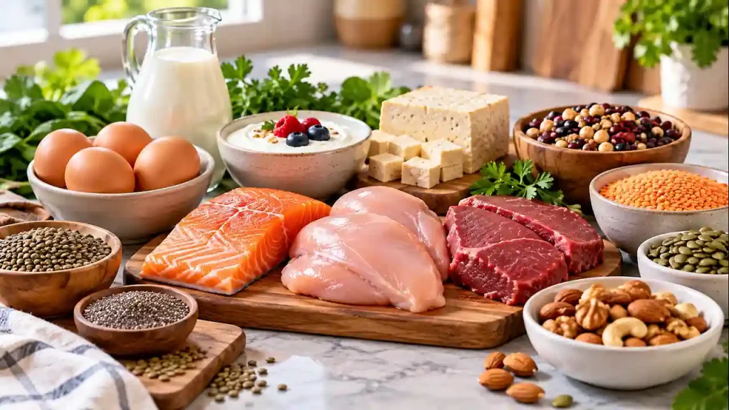 Protein-rich foods are a healthy eating plan