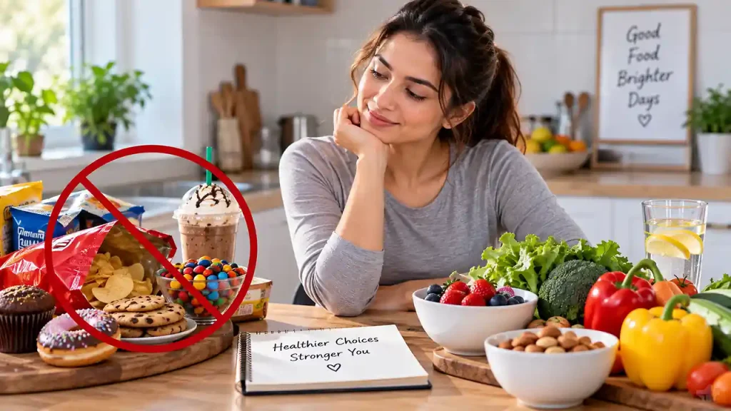 Limiting processed foods to help determine