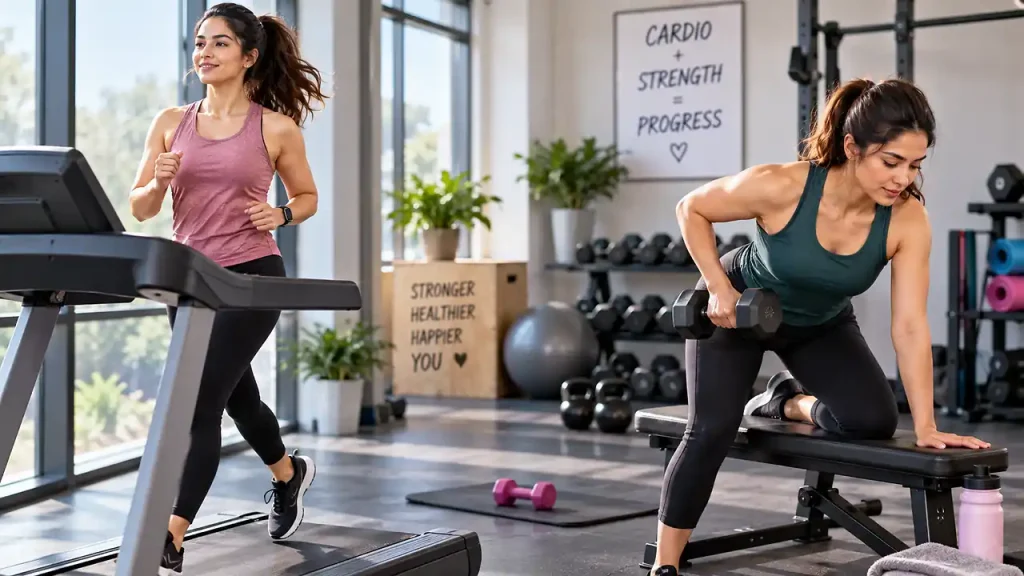 Combine cardio with muscle-strengthening activity