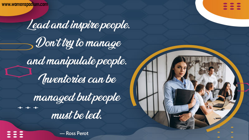 lead and inspire people