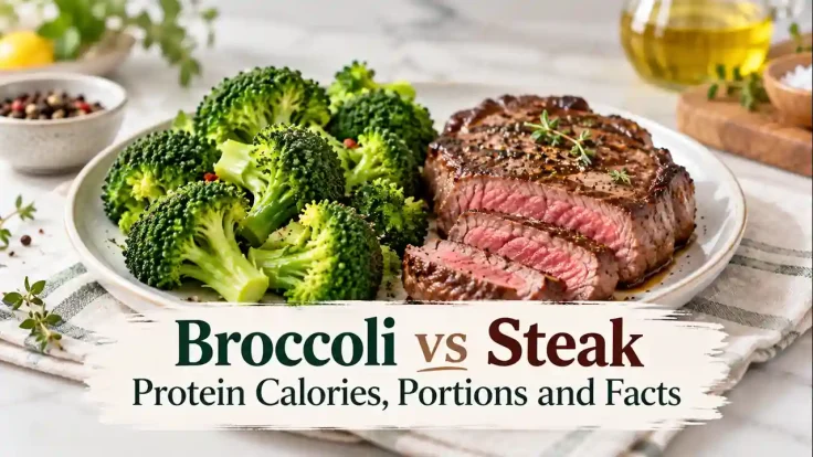 Broccoli vs. Steak: Calories, portions and facts
