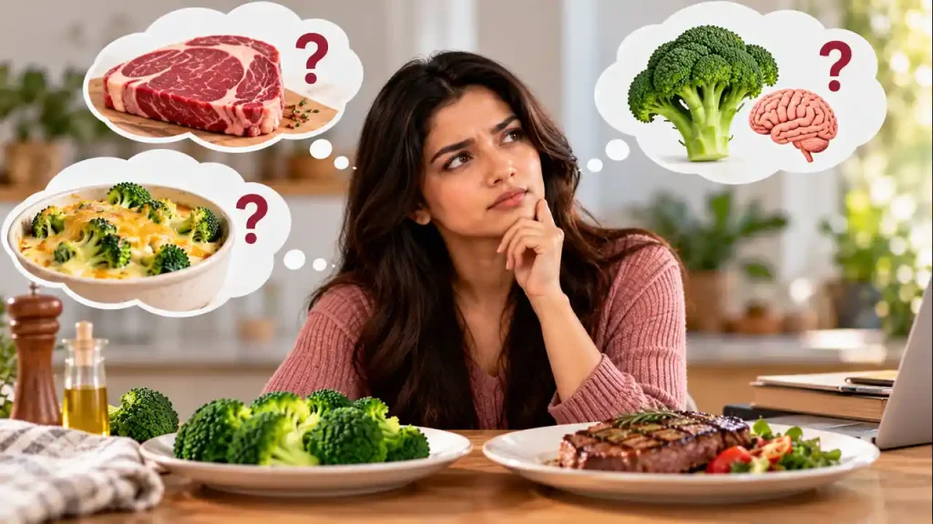 Common broccoli vs. steak protein claims