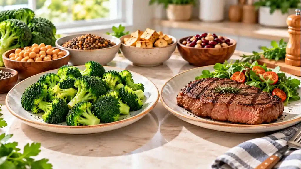 Comparison look Like on a plate