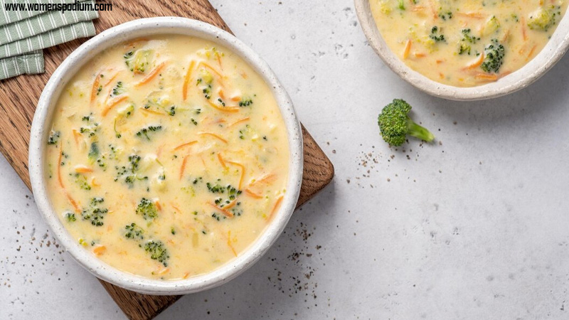 Creamy Broccoli Cheddar Soup - Broccoli VS Steak Protein